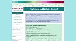 Desktop Screenshot of nsmathcircles.com