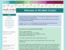 Tablet Screenshot of nsmathcircles.com